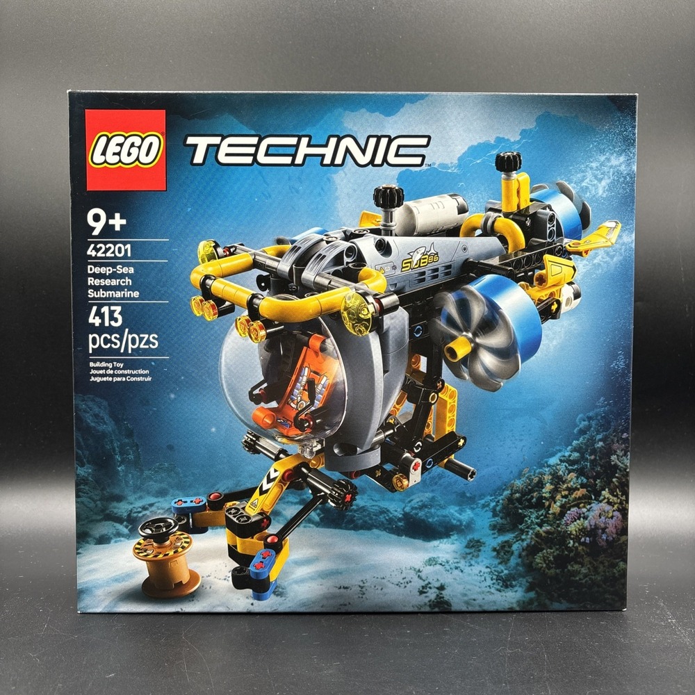 LEGO Technic Deep-Sea Research Submarine 42201 Building Toy 413 pcs NEW Sealed